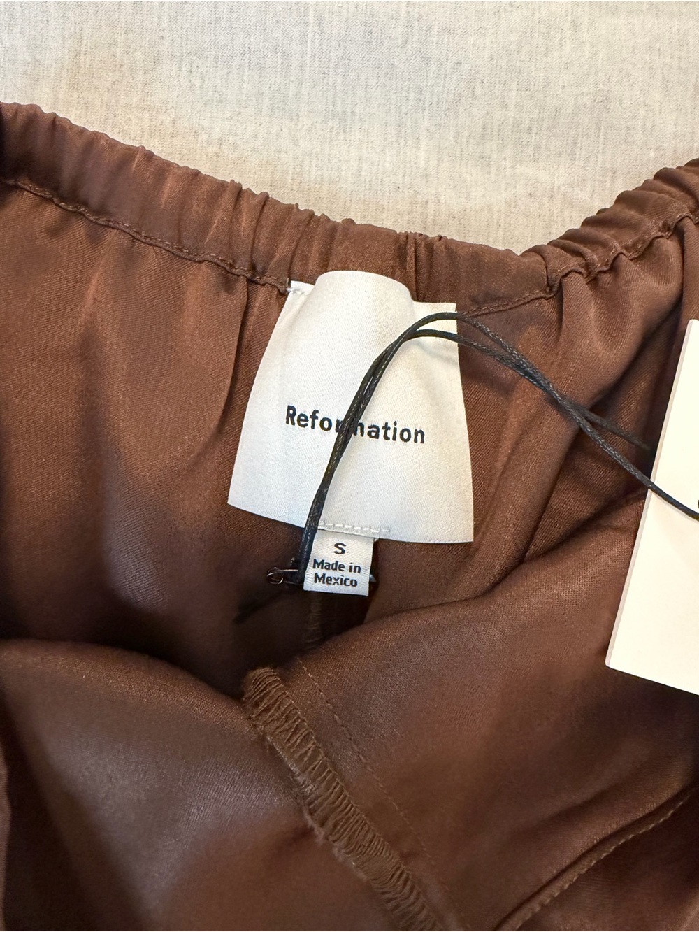 Reformation Fern Satin Shorts - Picture 2 of 4